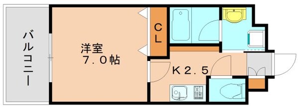 馬出九大病院前駅 徒歩4分 12階の物件間取画像